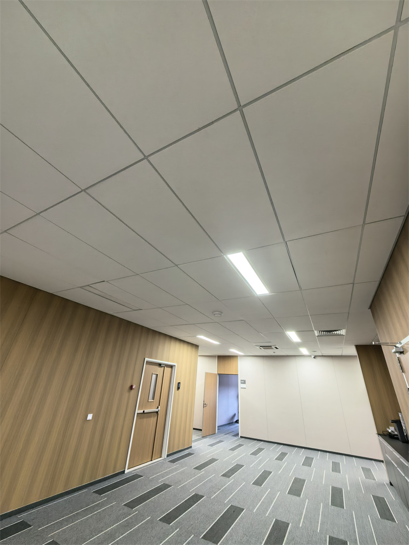 Huamei Fiberglass Acoustic Ceiling Panels Deployed (4)